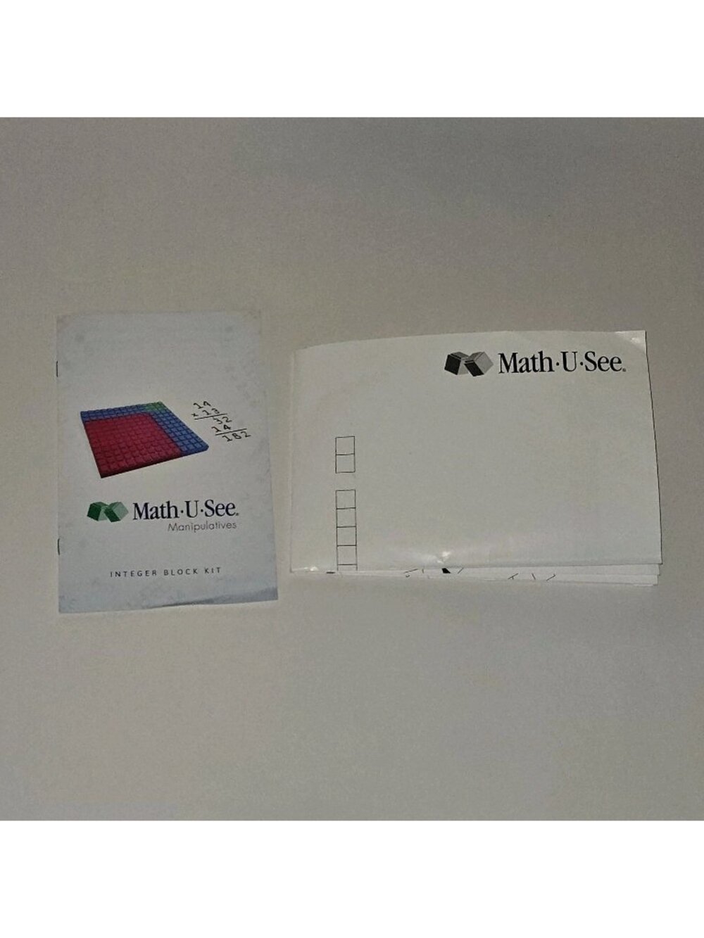 POSTER & BOOKLET ONLY Replacements Math U See Integer Block Kit Replacement READ